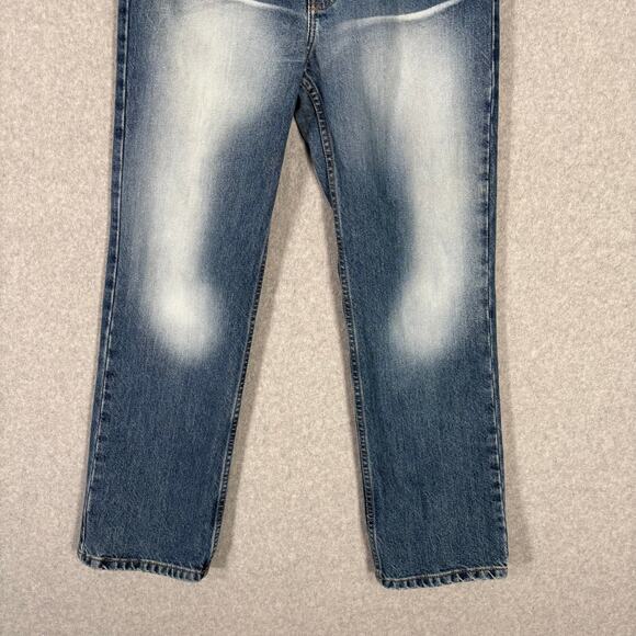 VTG Express Jeans Womens Size 7/8S Low Rise Bootcut Faded Whiskers Cotton Skater - Picture 3 of 12